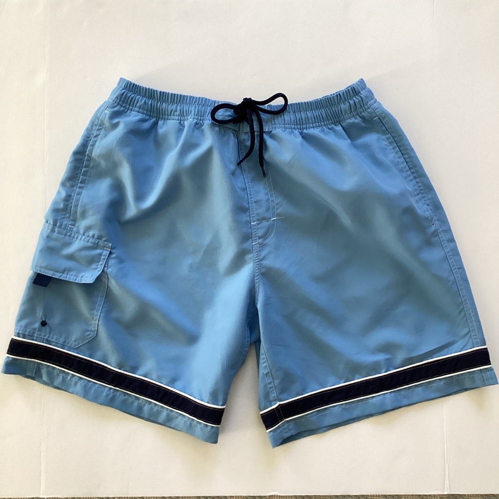 Talos Mens Blue Swim Trunks Size Small